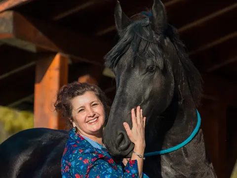 owner with horse